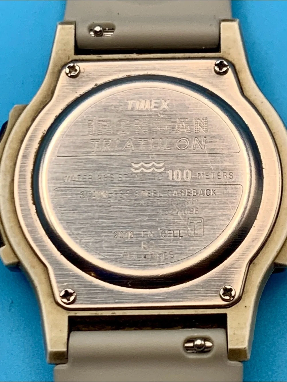 TIMEX IRONMAN TRIATHLON Men’s Vtg 1994 8 Lap Digital Watch Works New Batt/Strap
